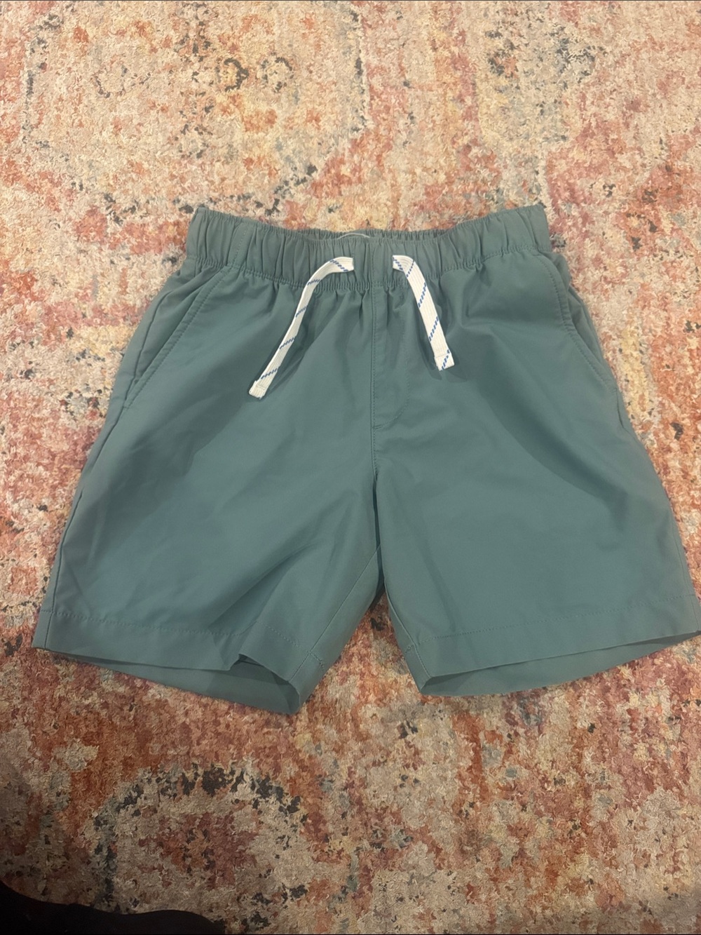 Boys  Teal Swim Shorts with Drawstring